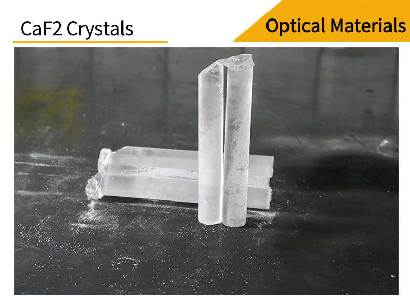 Crystal materials for calcium fluoride rectangular drilled window