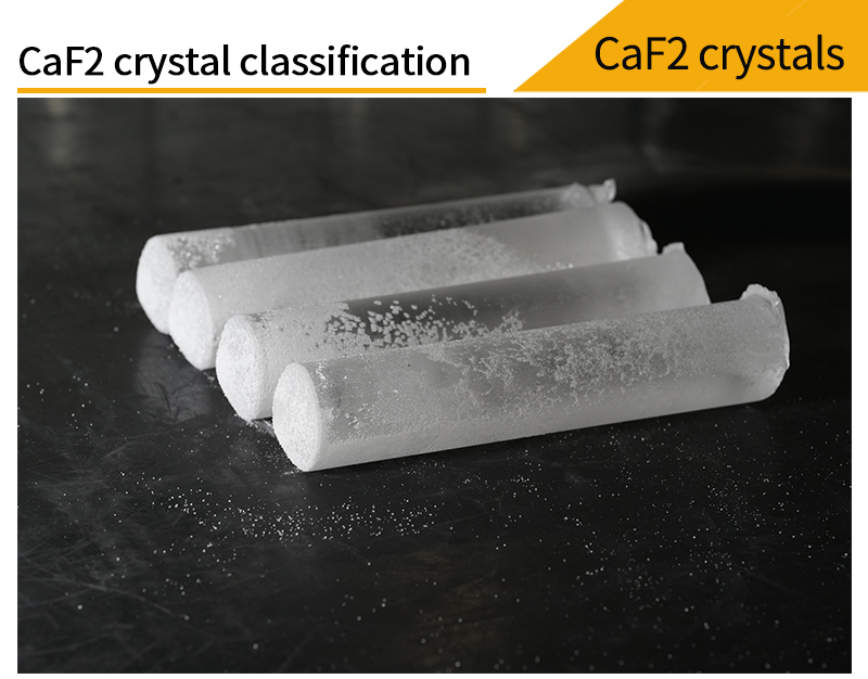 Cystal classification of large size calcium fluoride