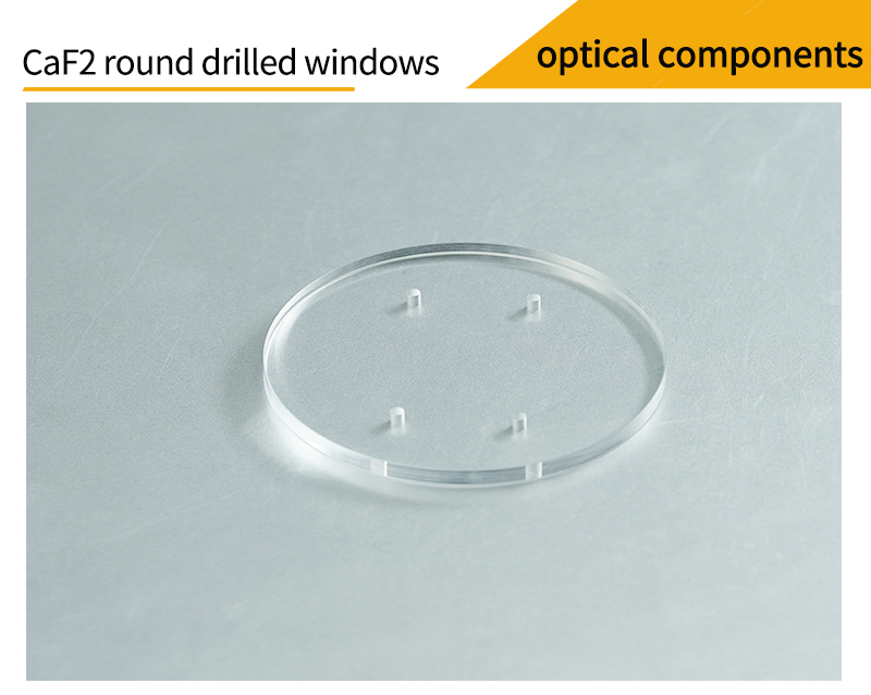 Pictures of calcium fluoride round drilled window