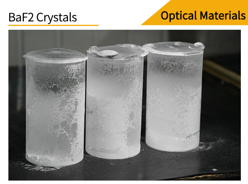 Crystal materials for barium fluoride double-convex lenses