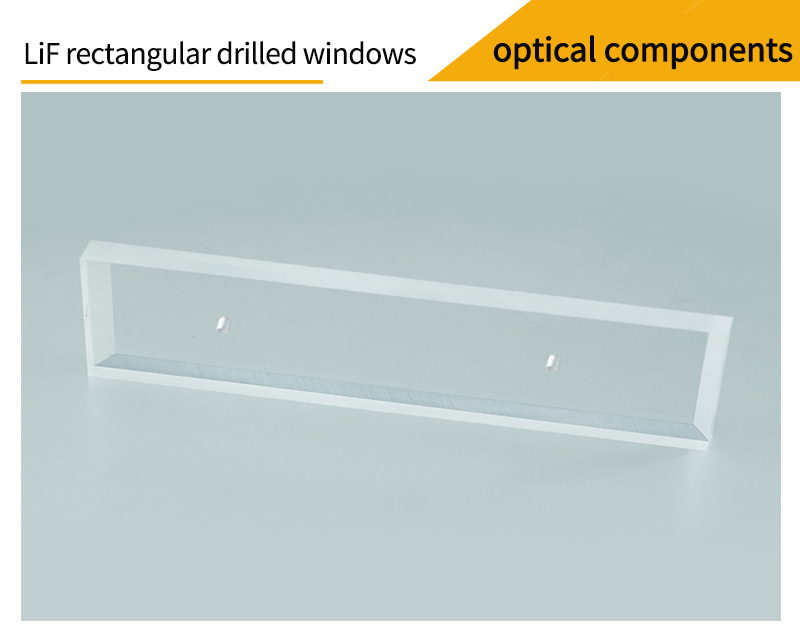 Pictures of lithium fluoride rectangular drilled window