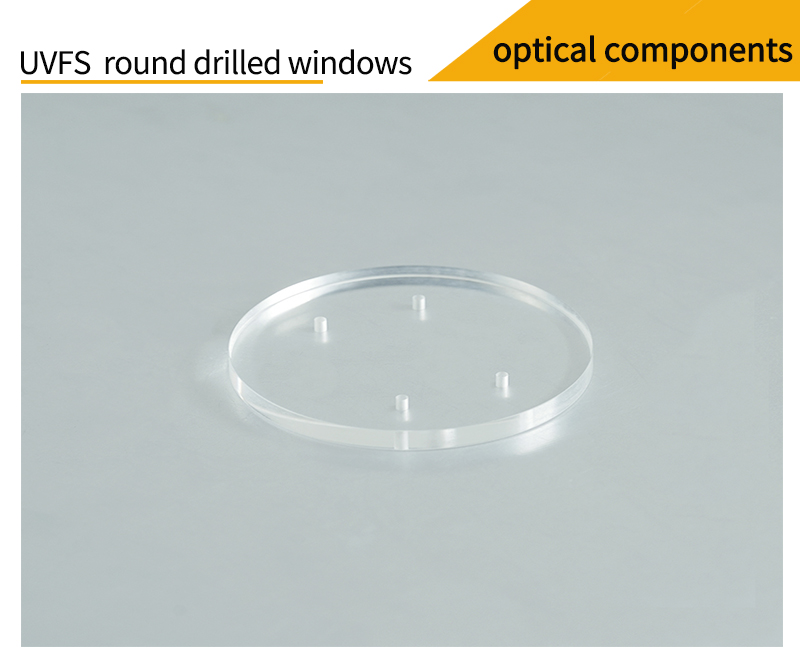 Pictures of fused silica round drilled window