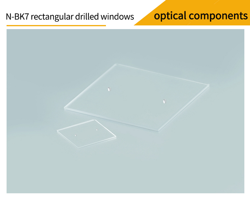 Pictures of N-BK7 rectangular drilled window