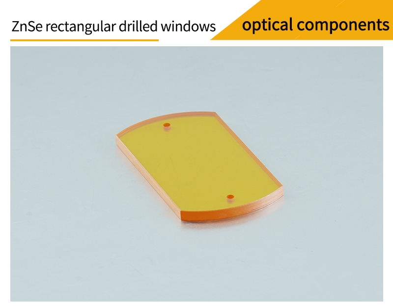 Pictures of zinc selenide rectangular drilled window