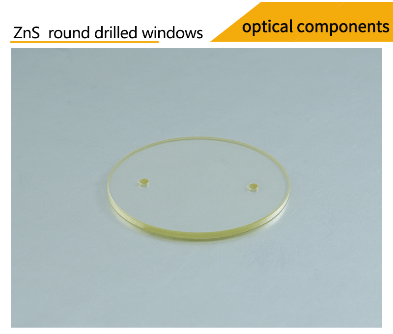 Pictures of zinc sulfide round drilled window