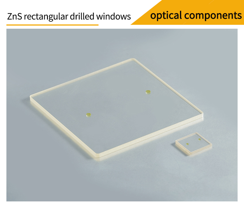 Pictures of zinc sulfide rectangular drilled window