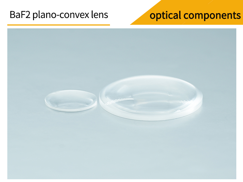 Pictures of barium fluoride plano-convex lenses