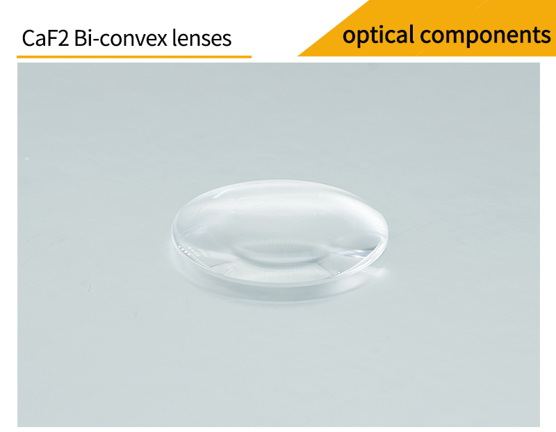Pictures of calcium fluoride bi-convex lenses
