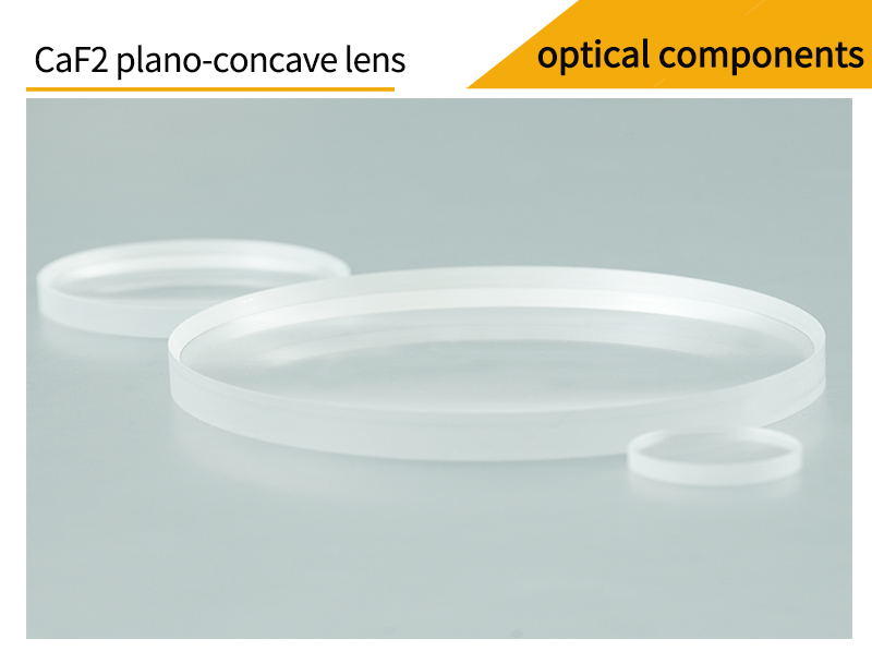 Pictures of calcium fluoride plano-concave lenses