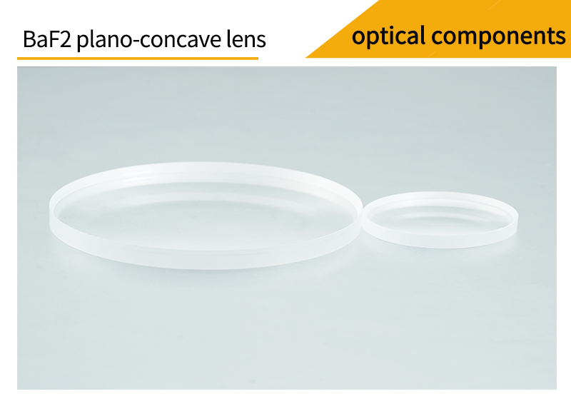 Pictures of barium fluoride plano-concave lenses