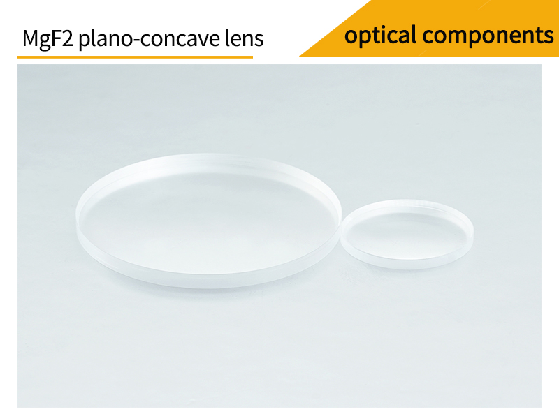 Pictures of magnesium fluoride plano-concave lenses