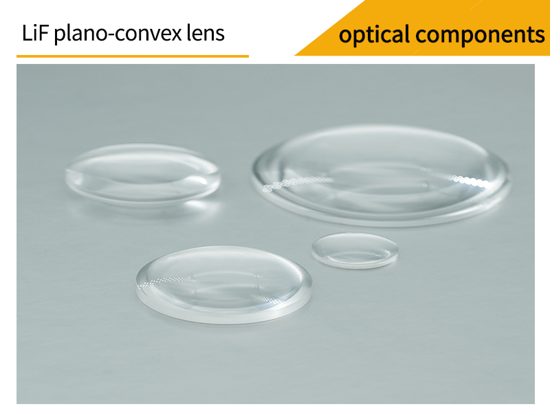 Pictures of lithium fluoride plano-convex lenses