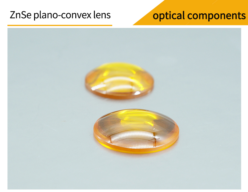 Pictures of zinc selenide plano-convex lenses
