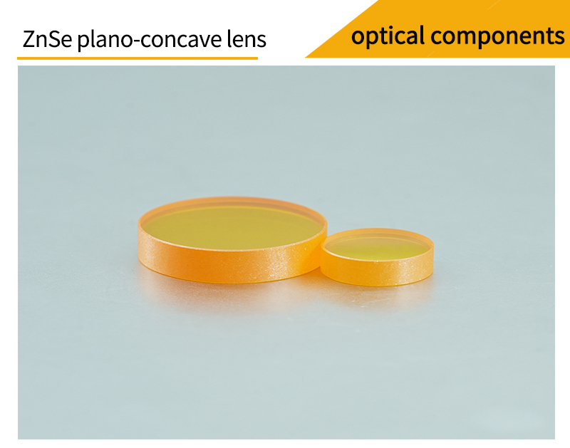 Pictures of zinc selenide plano-concave lenses