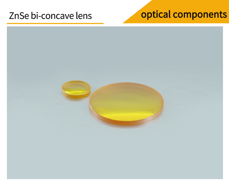 Pictures of zinc selenide double-concave lenses