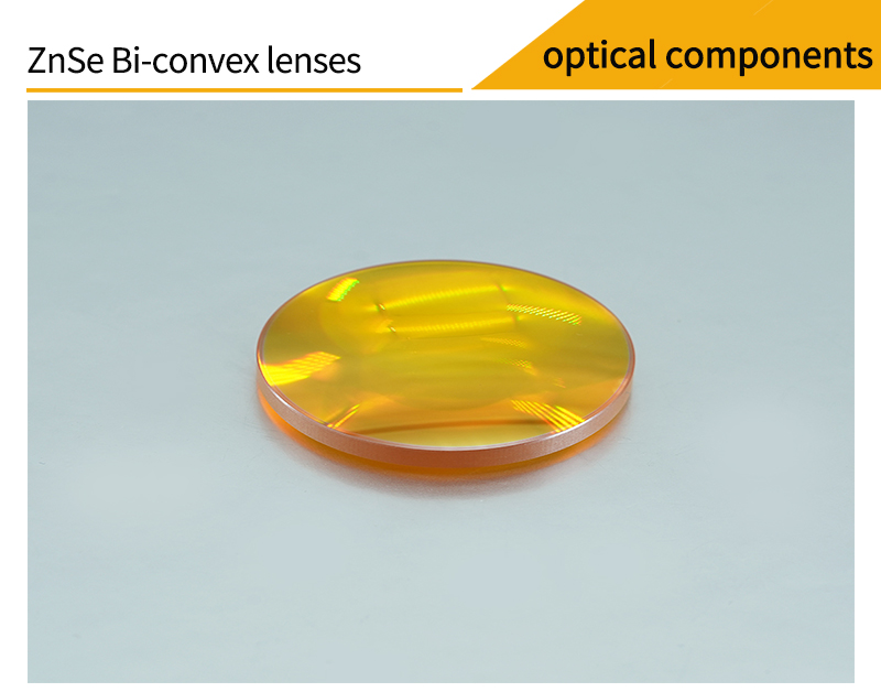 Pictures of zinc selenide double-convex lenses