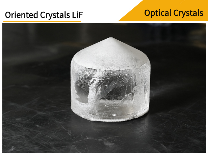 Pictures of oriented crystal lithium fluoride 