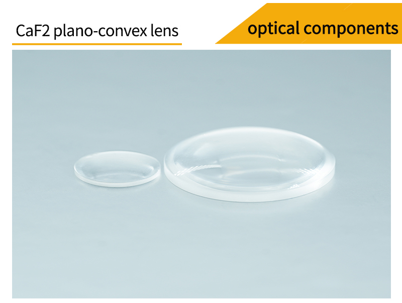 Pictures of calcium fluoride plano-convex lenses