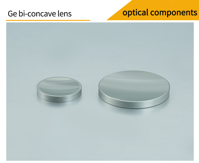 Pictures of germanium double-concave lenses