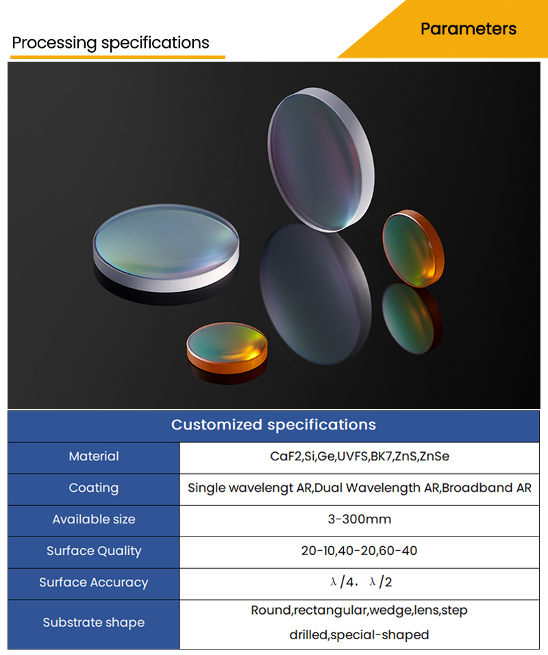 Anti-reflective coating process customized specifications