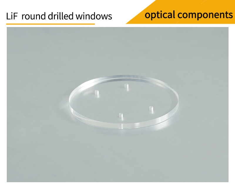 Pictures of lithium fluoride round drilled window