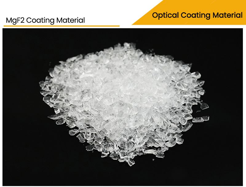 Pictures of magnesium fluoride coating material granules